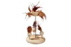 Karlie Bej Yaylı Kedi Oyuncağı 25 Cm - 15 Cm