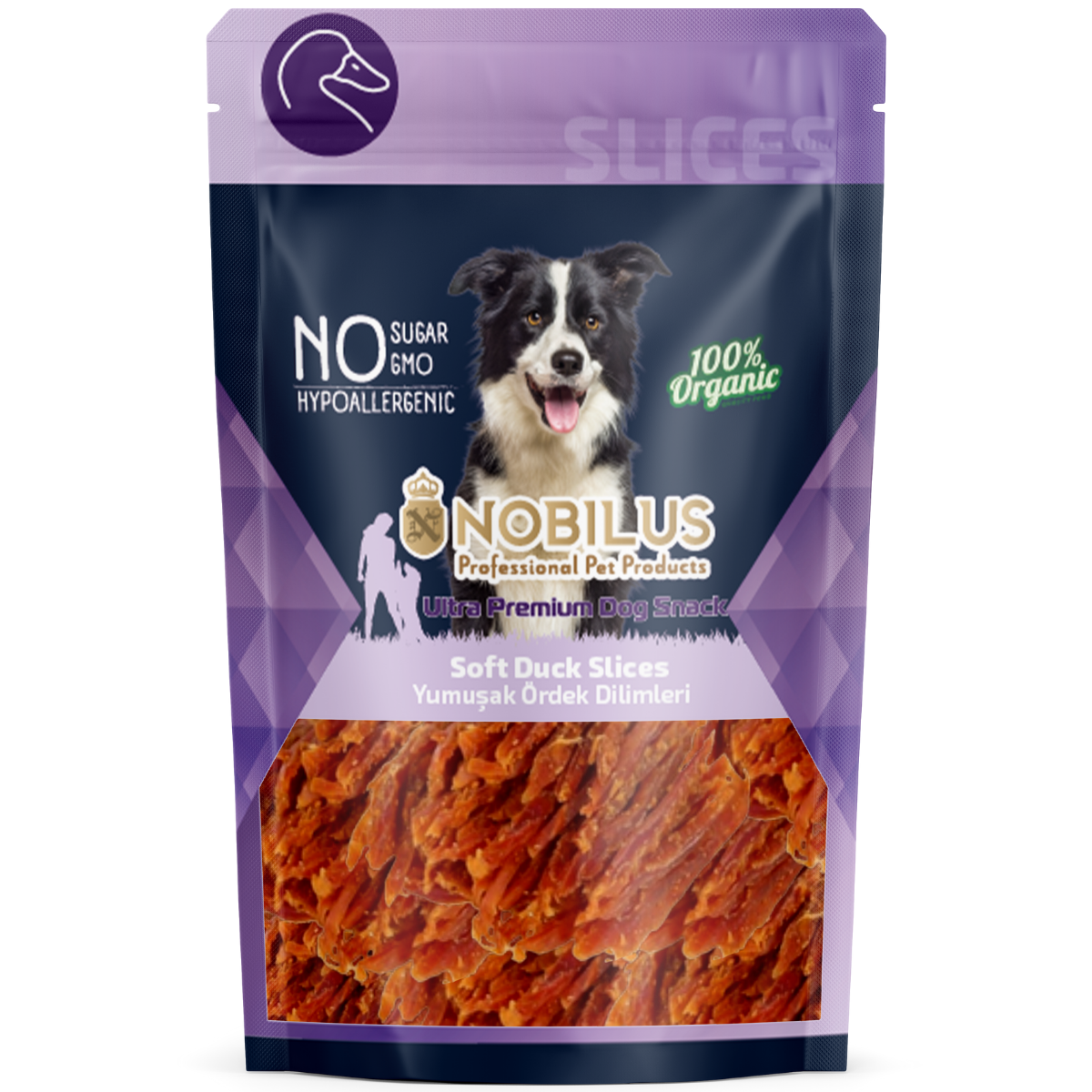 NOBILUS Yumuşak Ördek Dilimli Köpek Ödül Maması 80 gr