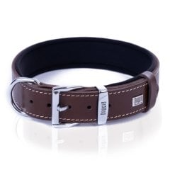 Doggie Konforlu Gerçek Deriden El Yapımı Köpek Boyun Tasması