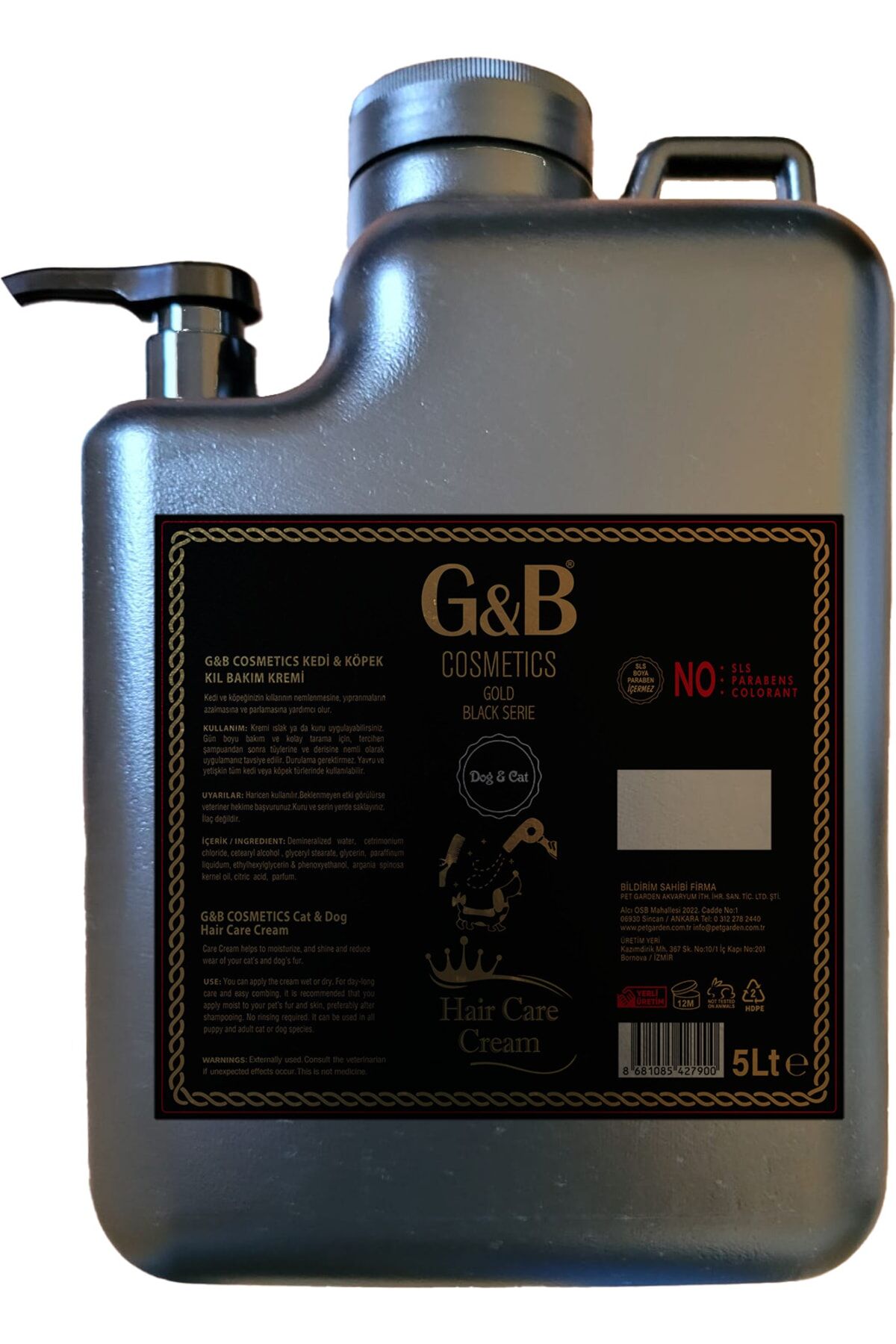 G & B Kıl Bakım Pet Kremi 5 Lt