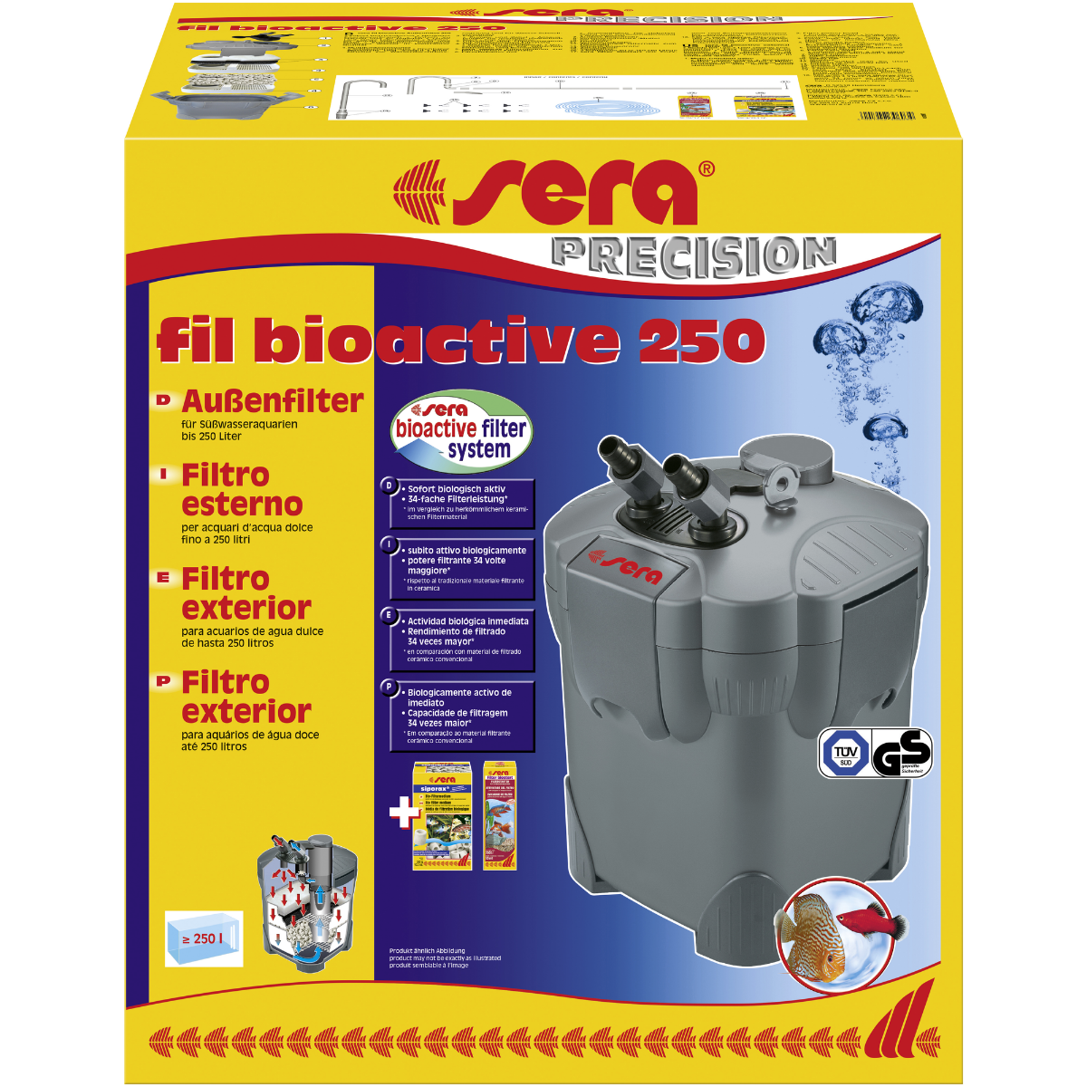 Sera Fil Bioactive 250 Dış Filtre 22 W