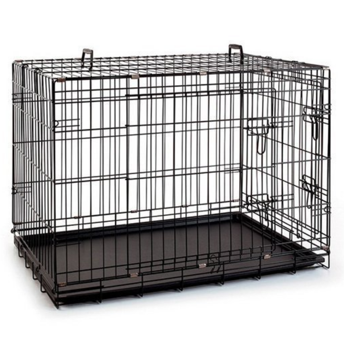 Qiheng Katlanabilir Köpek Kafesi 77x53x61 Cm Orta Irk Köpek Kafesi