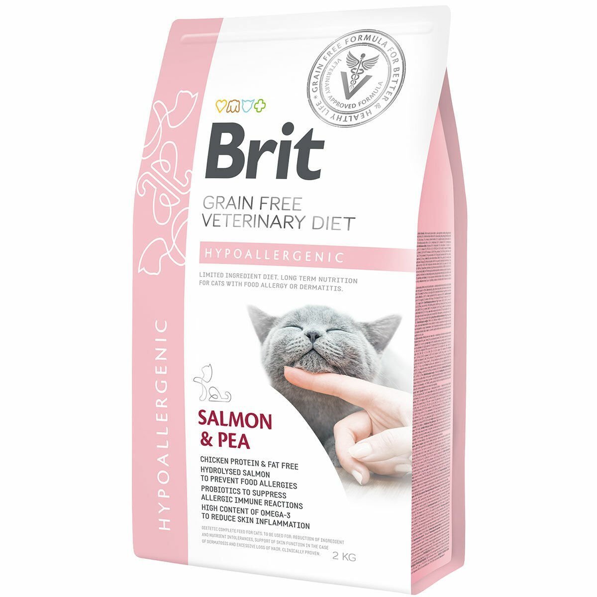 Brit Veterinary Diet Hypo-Allergenic Cilt Sağlığı Destekleyici Tahılsız Kedi Maması 2 Kg