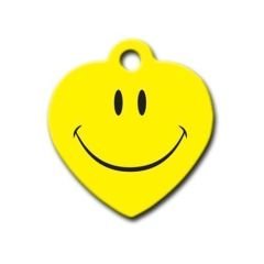 Dalis Pet Tag - Smile Kalp Kedi Köpek Künyesi Large