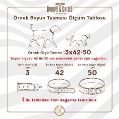 Doggie Çift Kat Gerçek Deriden El Yapımı Çivili Köpek Boyun Tasması