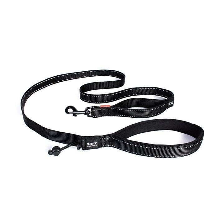 Ezydog Leashes Trainer Soft 12 mm Köpek Gezdirme Kayışı Siyah