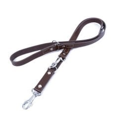 Doggie Ayarlanabilir Seri Klasik Gerçek Deriden El Yapımı  Köpek Gezdirme Kayışı