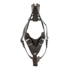 Doggie Gerçek Deriden El Yapımı Dragon Model Köpek Göğüs Tasması XL-3x75-90cm - Black