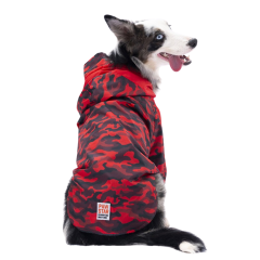 PawStar Kırmızı Dijon Büyük Irk Köpek Yağmurluk Mont 5XL