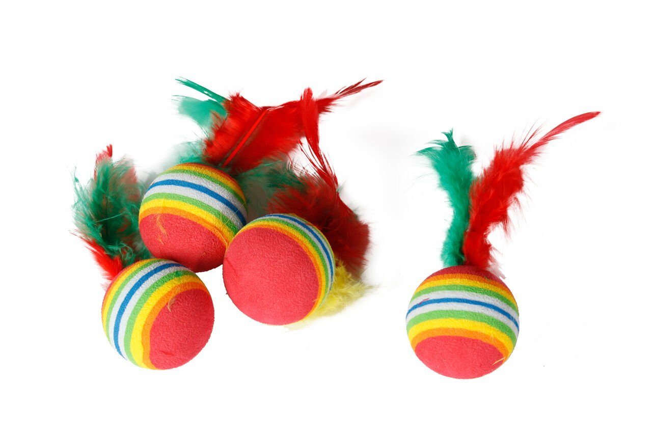 Karlie Tüylü Top Kedi Oyuncağı 3 Cm