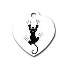 Dalis Pet Tag - Tirmanan Kedi Kalp Kedi Köpek Künyesi Large