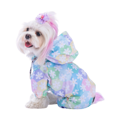 PawStar Flores Küçük Irk Köpek Tulum Yağmurluk 2XLarge