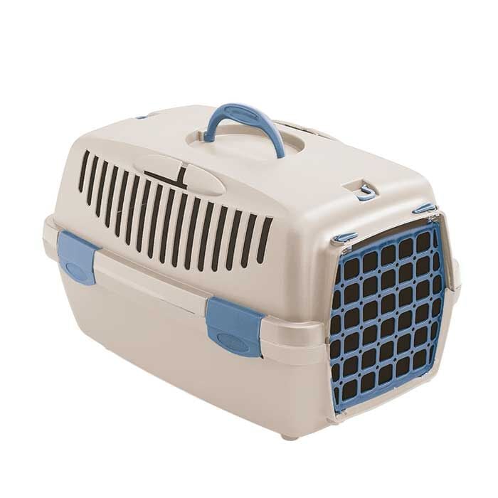Stefanplast Gulliver 1 Taşıma Kafesi Gökyüzü Mavi Bej 48 x 32 x 31 cm