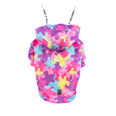PawStar Rosea Camouflage Küçük Irk Yağmurluk Medium