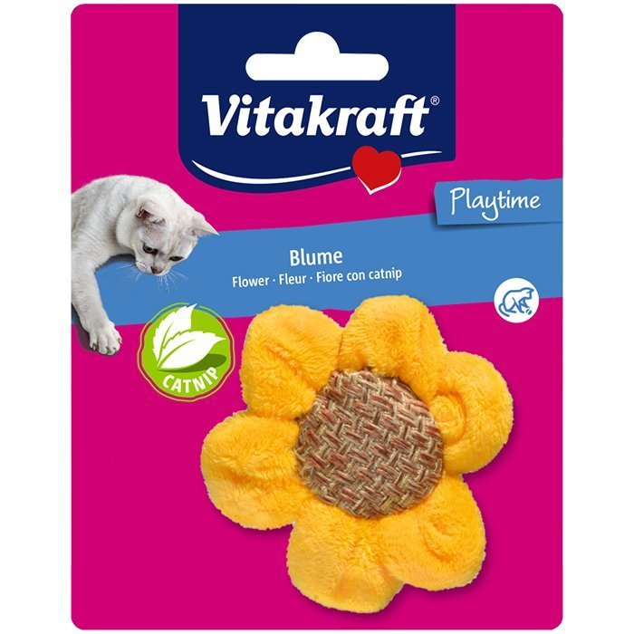 Vitakraft Catnipli Kokulu Ayçiçeği Peluş Kedi Oyuncağı