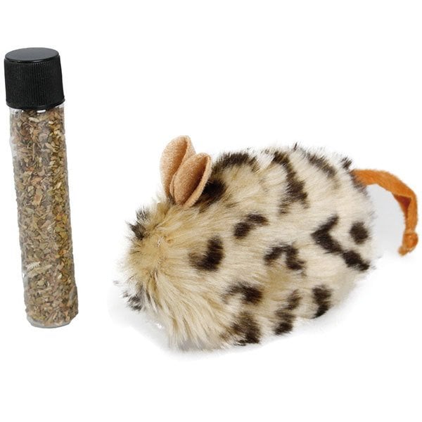 Karlie Kedi Otlu Peluş Fare Kedi Oyuncağı 10 x 4 x 4 cm