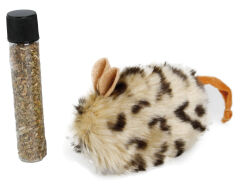 Karlie Kedi Otlu Peluş Fare Kedi Oyuncağı 10 x 4 x 4 cm