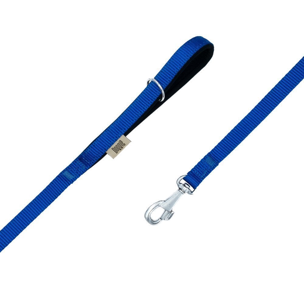 Doggie Konforlu Dokumadan El Yapımı Köpek Gezdirme Kayışı 2,5x120-cm - Black