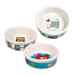 Kedi Mama Kabı Trixie Seramik 0,2 L 11 cm Çok Desenli