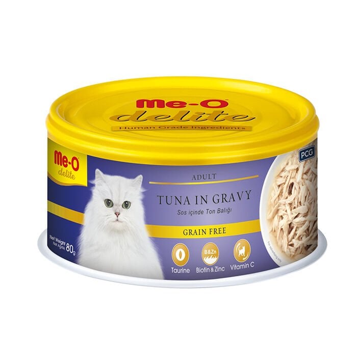 Me-O 4182-Delite Konserve Kedi Maması Ton Balığı 80 Gr 24 Adet