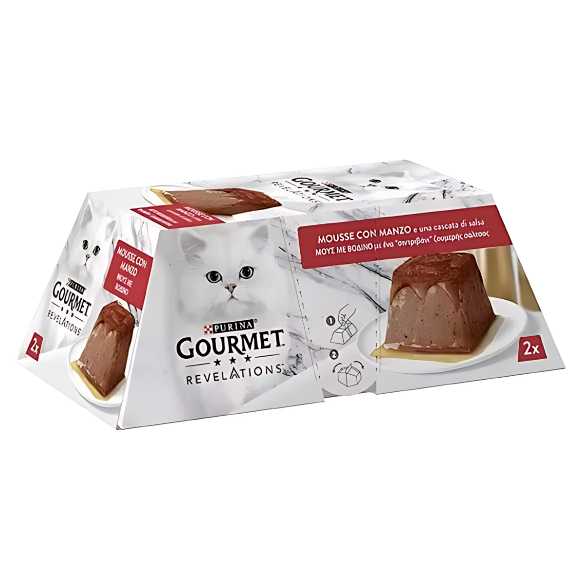Gourmet Revelations Sığır Etli Kedi Yaş Maması 2 x 57 gr 2'li