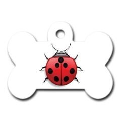 Dalis Pet Tag - Uğur Böceği Kemik Köpek Künyesi Medium