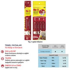 Me-O Kedi Krema Ödül Ton Balığı ve Domatesli 4 x 15 Gr 12 Adet