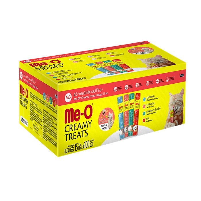 Me-O M3 Happy Time Mix 15 Gr x 100 gr Krema Kedi Ödülü