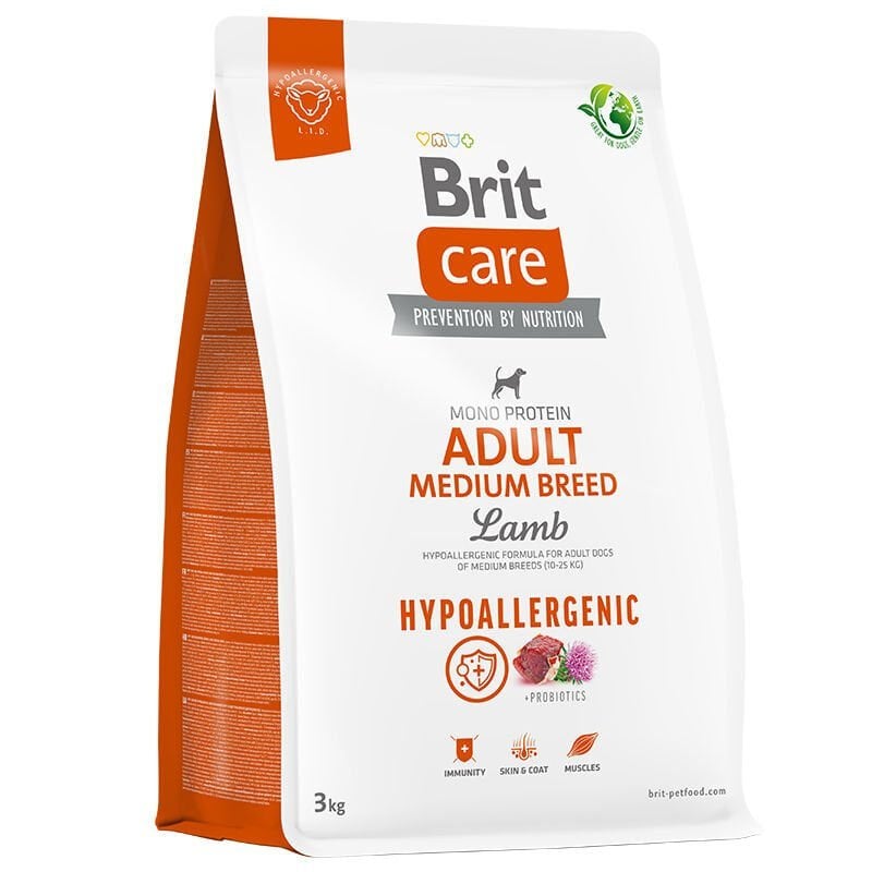 Brit Care Dog Hypo Adult Medium Breed Lamb 3 Kg Köpek Maması