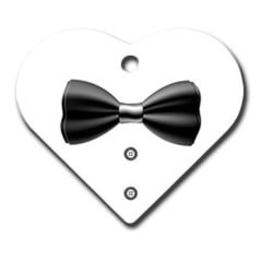 Dalis Pet Tag - Papyon Geniş Kalp Kedi Köpek Künyesi Medium