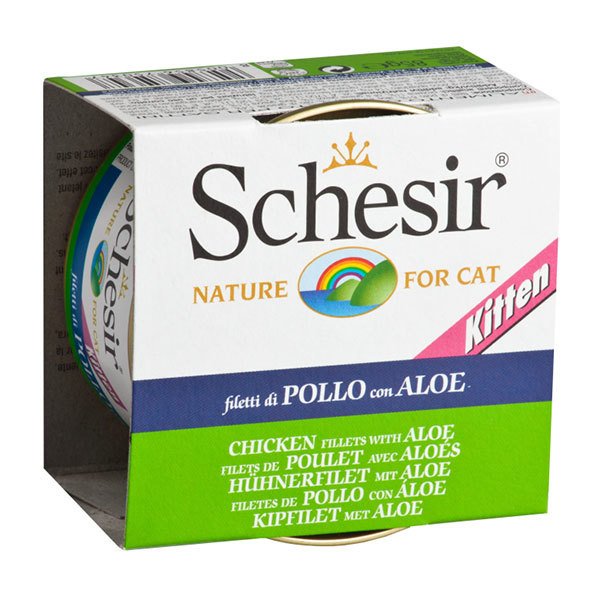 Schesir Tavuklu Aloeverali Konserve Yavru Kedi Maması 85 Gr