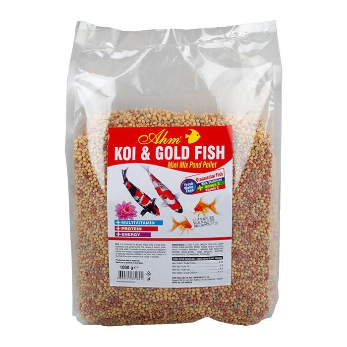 AHM Koi Gold Fish Mini Mix Pellet 1 Kg