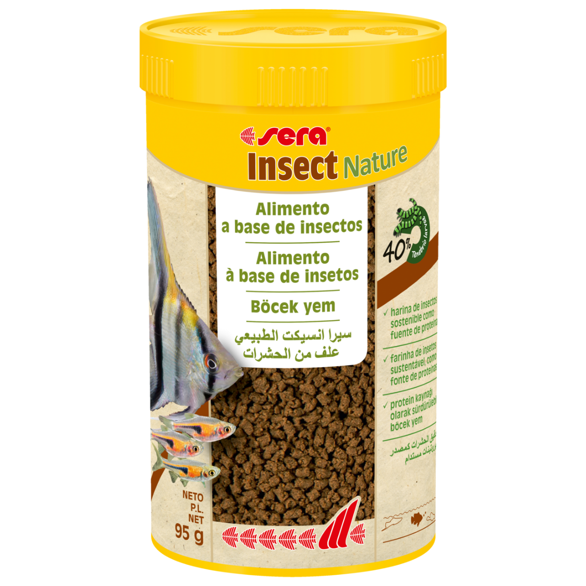 Sera Insect Nature 1,5 mm 250 ml 95 gr