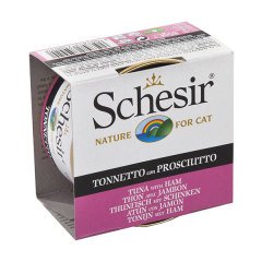 Schesir Jelly Ton Balıklı Jambonlu Konserve Kedi Maması 85 Gr