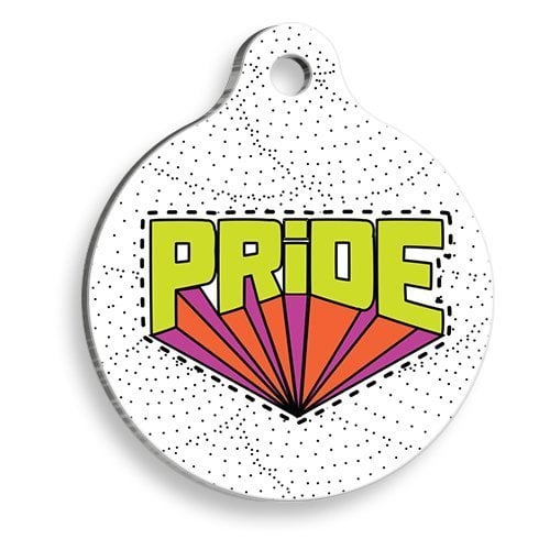Pet Tag Art Pride Uyanış Yuvarlak Kedi ve Köpek Künyesi