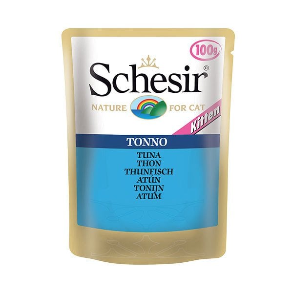 Schesir Pouch Jel İçinde Ton Balıklı Yavru Kedi Maması 85 Gr