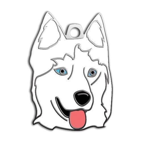 Dalis Pet Tag - Sibirya Kurdu Köpek Künyesi Beyaz Husky