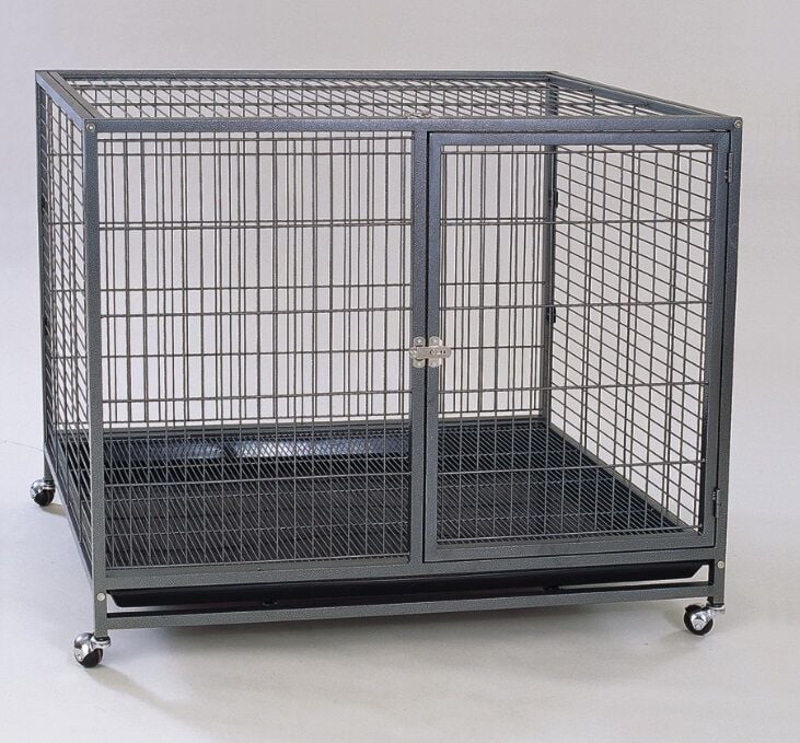 Dayang Galvanizli Tekerlekli Köpek Kafesi 110 x 70 x 90 Cm