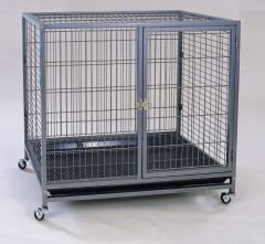 Dayang Galvanizli Tekerlekli Köpek Kafesi 95 x 57 x 87 Cm