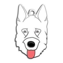 Dalis Pet Tag Alman Kurdu Köpek Künyesi Beyaz