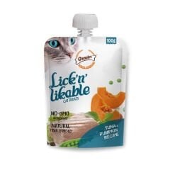 Gnawlers Creamy Lickable Ton Balıklı ve Balkabaklı Sıvı Kedi Ödülü 100 Gr x 8’li Paket