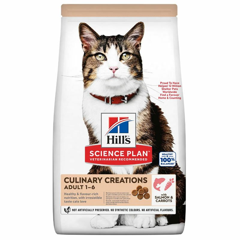 Hills Culinary Creations Somonlu ve Havuçlu 1,5 Kg Yetişkin Kedi Maması
