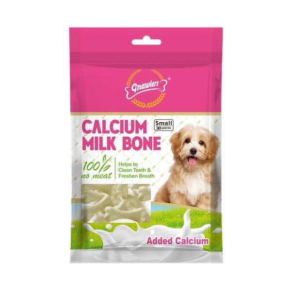 Gnawlers Calcium Milk Bone 5 Cm 30 Lu 270 Gr
