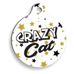 Pet Tag Art Kaçık Kedi Yuvarlak Kedi Künyesi