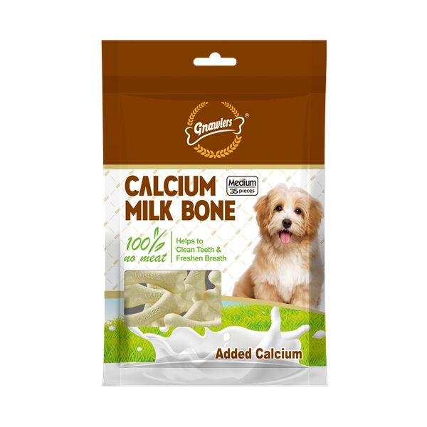 Gnawlers Calcium Milk Bone 7,5Cm 35 Li 800 Gr
