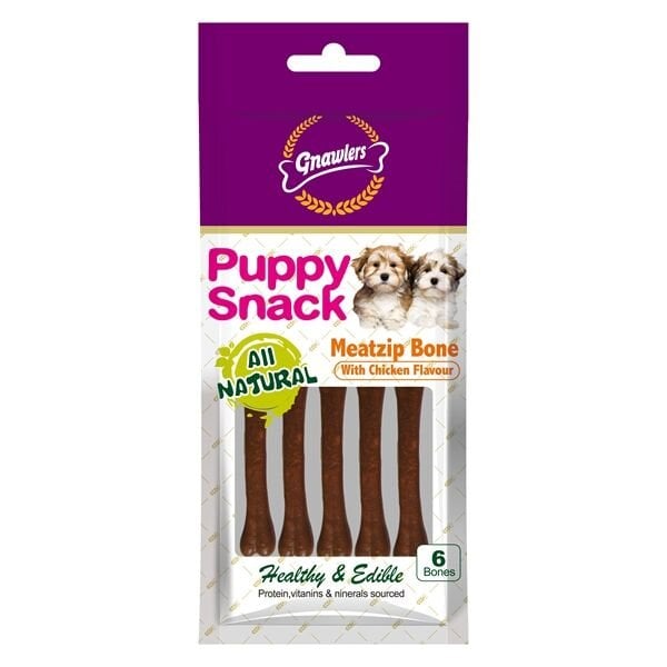 Gnawlers Chicken Flavor Meat Bone 6 Li 40 Gr