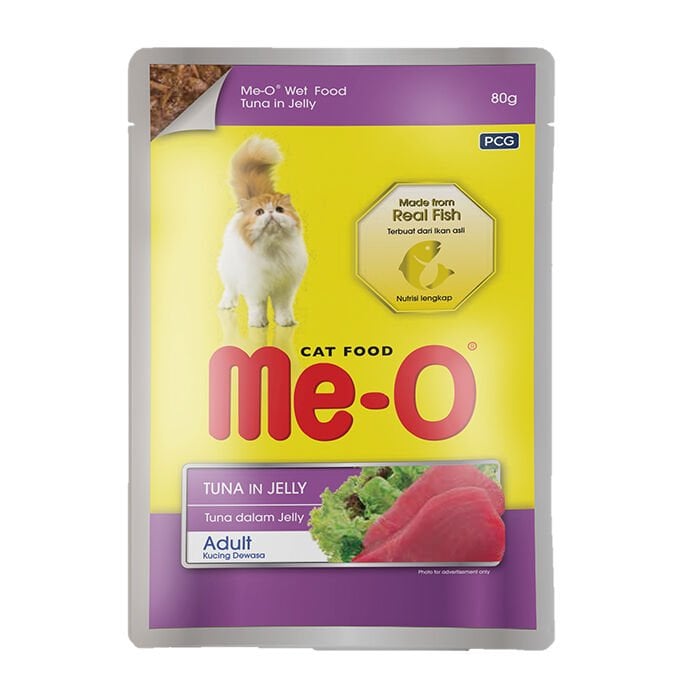 Me-O Pouch Adult Ton Balıklı 80 Gr x 12 Adet Kedi Yaş Mama
