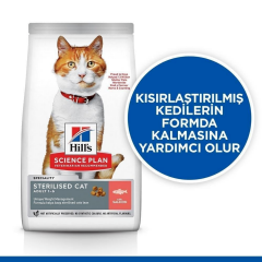 Hills Sterilised Somon Balıklı Kısırlaştırılmış Kedi Maması 13 + 2 Kg