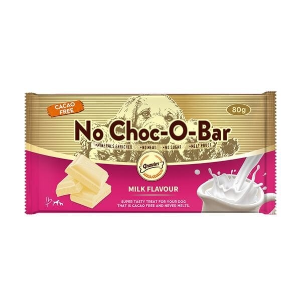 Gnawlers No Choc-O-Bar Milk Flavor 80Gr (24lü box)