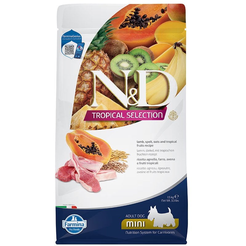 ND Dog Tropical Selection Kuzu Etli Mini 1,5 Kg Köpek Maması